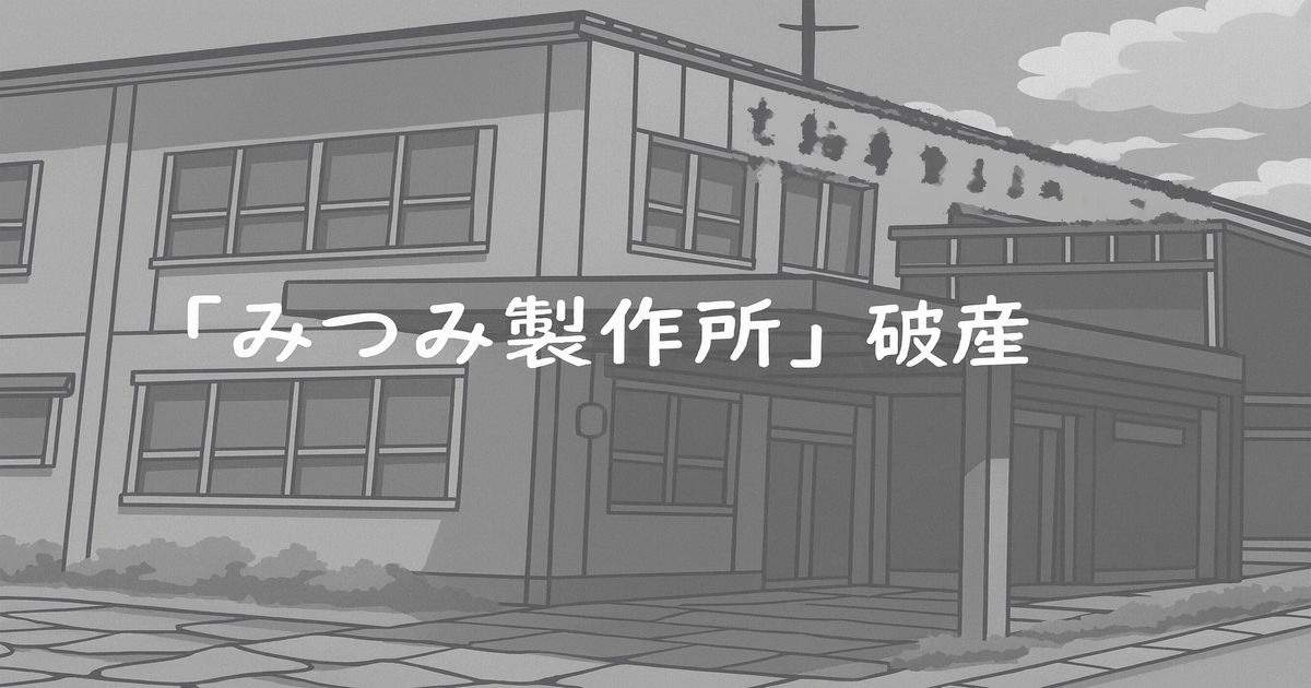 富山の中小製造業「みつみ製作所」破産の全容と背景とは? 富山県の中小製造業みつみ製作所の破産と工場外観イメージ