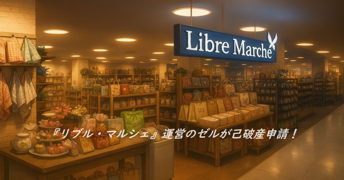 『リブル・マルシェ』を運営するゼルが自己破産申請!負債額約3億円 Libre Marcheの店内、雑貨売り場